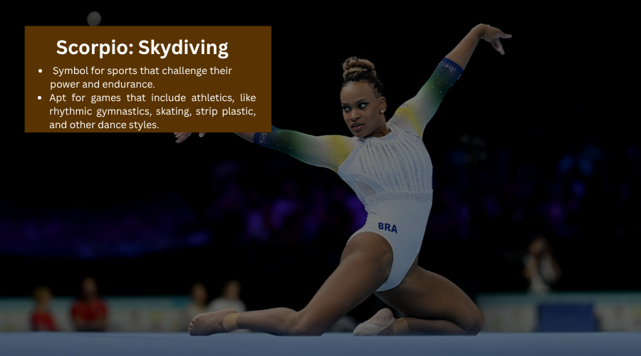 Born a Scorpio, made for skydiving.