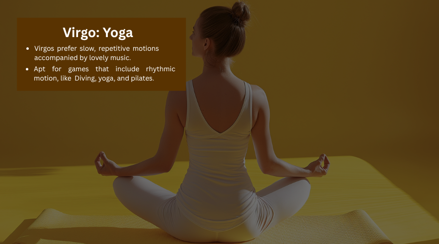 Yoga centers the calm and clarity of a Virgo.