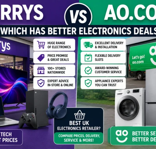 Currys vs AO.com electronics comparison
