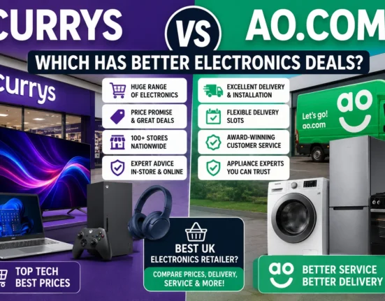 Currys vs AO.com electronics comparison