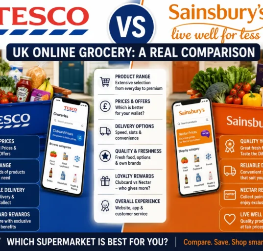 Tesco vs Sainsbury's Online grocery showdown